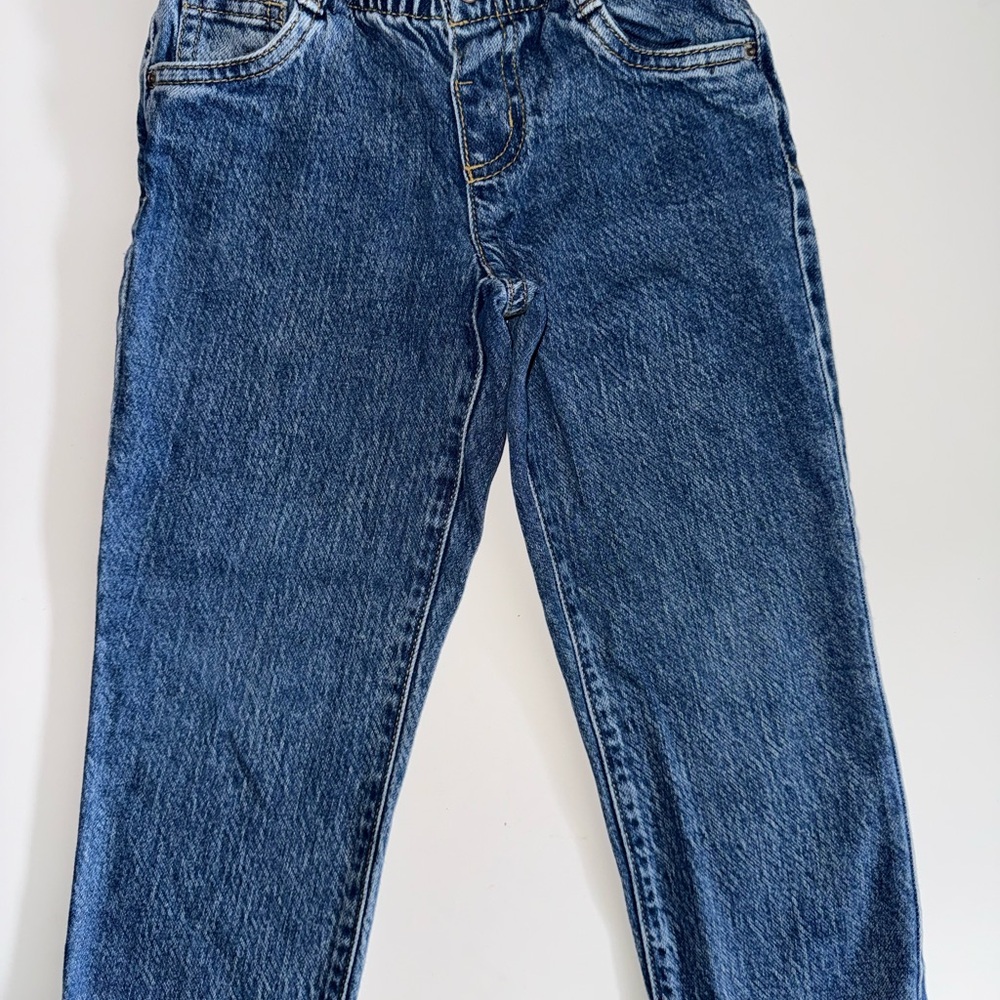 Cat & Jack Boys 4T Blue Elastic-Waist Denim Jeans - Picture 4 of 5